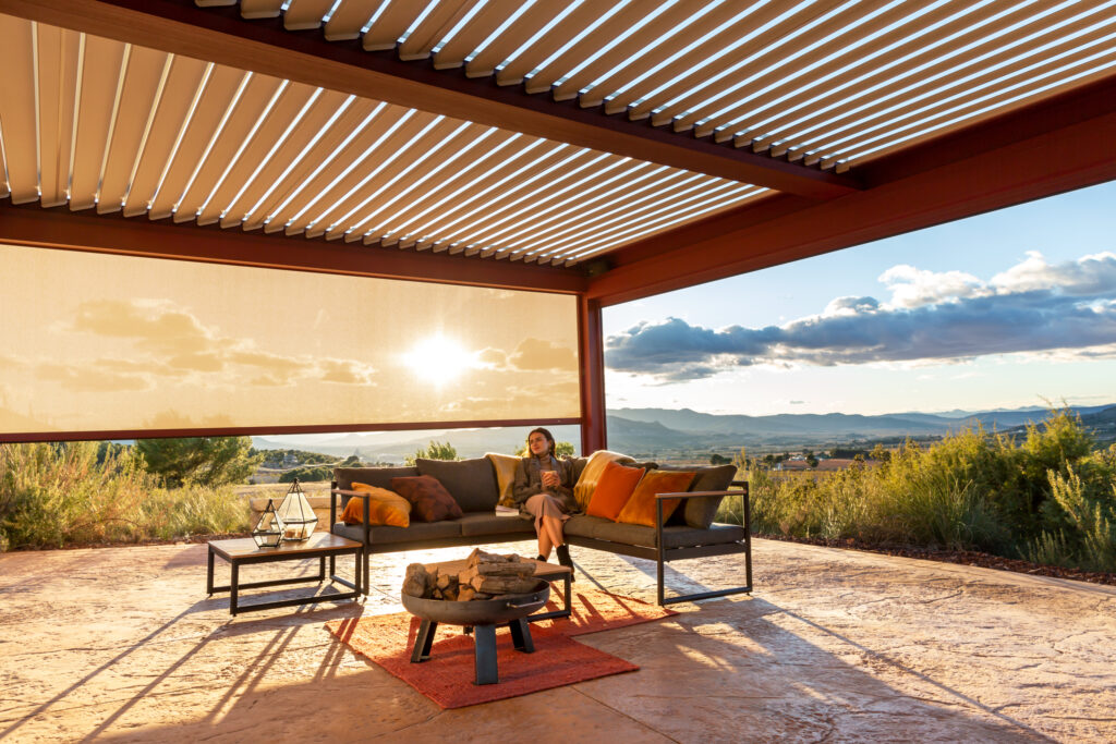 Store vertical extérieur sur mesure