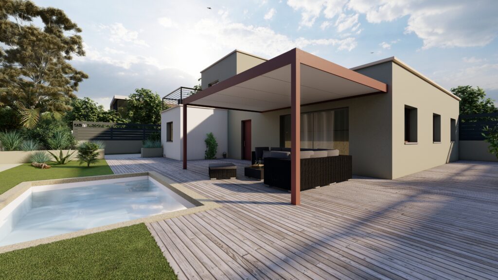 Pergola fixe pour terrasse