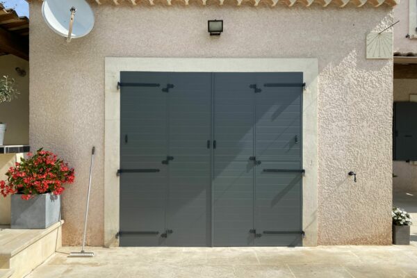 Changement volet battant 4 vantaux aluminium gris anthracite