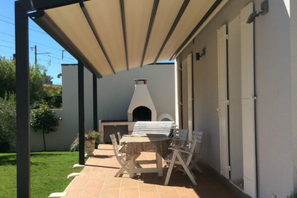 Pergola aluminium toile rétractable imperméable
