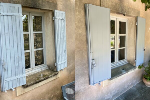 Changement volets battants rénovation