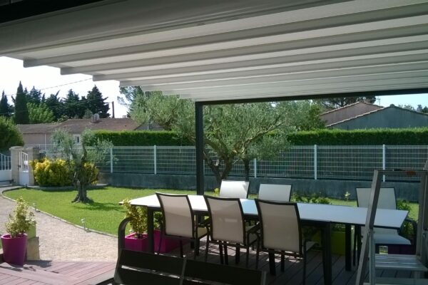 Pergola repliable et rétractable