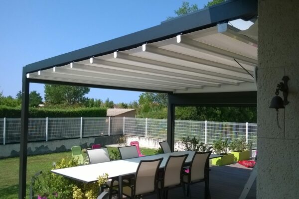 Pergola toile rétractable imperméable